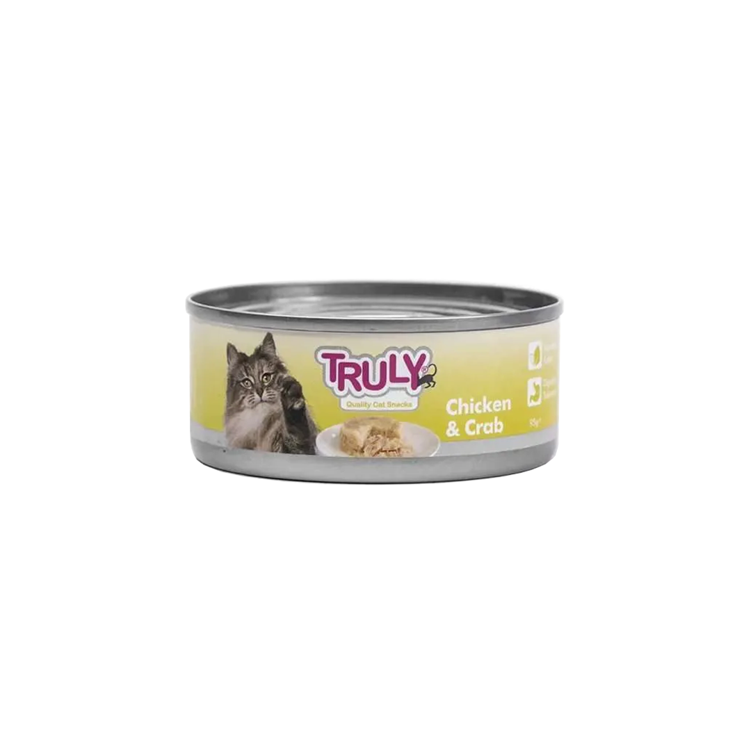 Truly Grain Free Cat Food Can Chicken & Crab 95gm