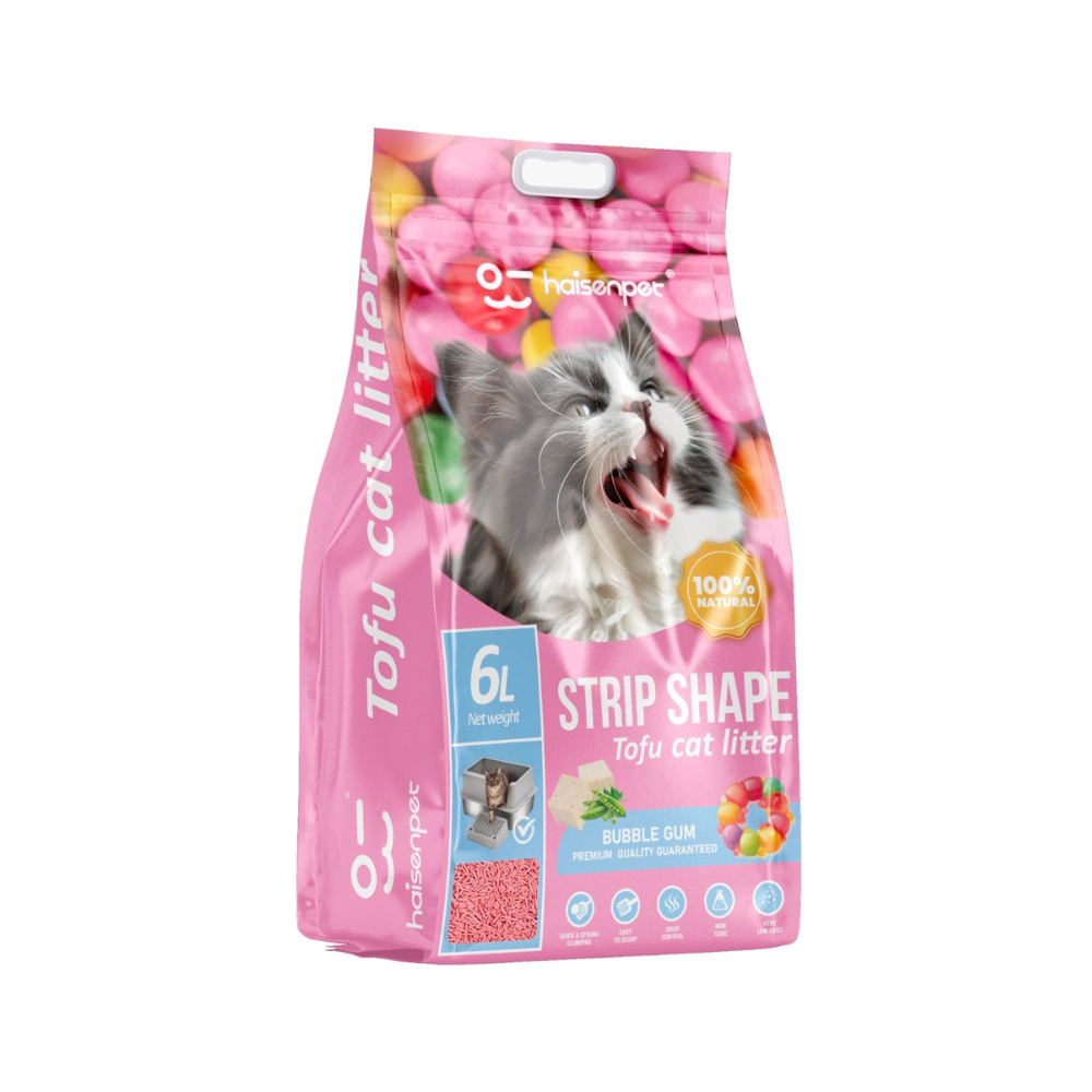 Haisenpet Tofu Cat Litter Bubble Gum Flavour 6L / 2.5kg