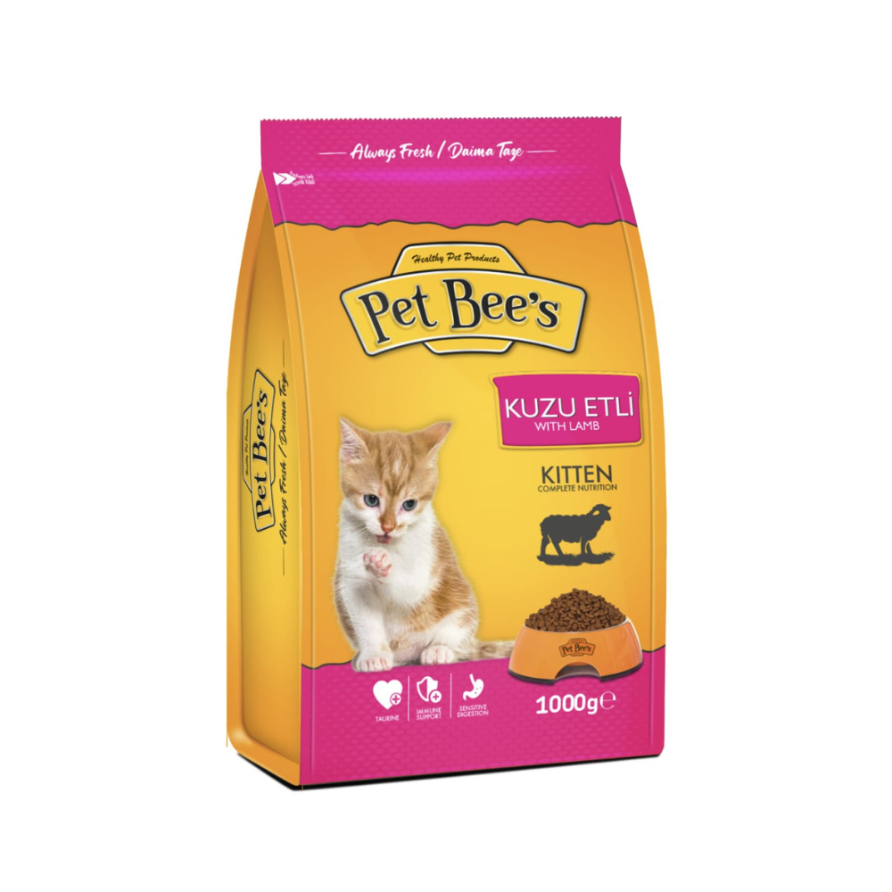 Pet Bee's Kitten Dry Cat Food with Lamb 1kg