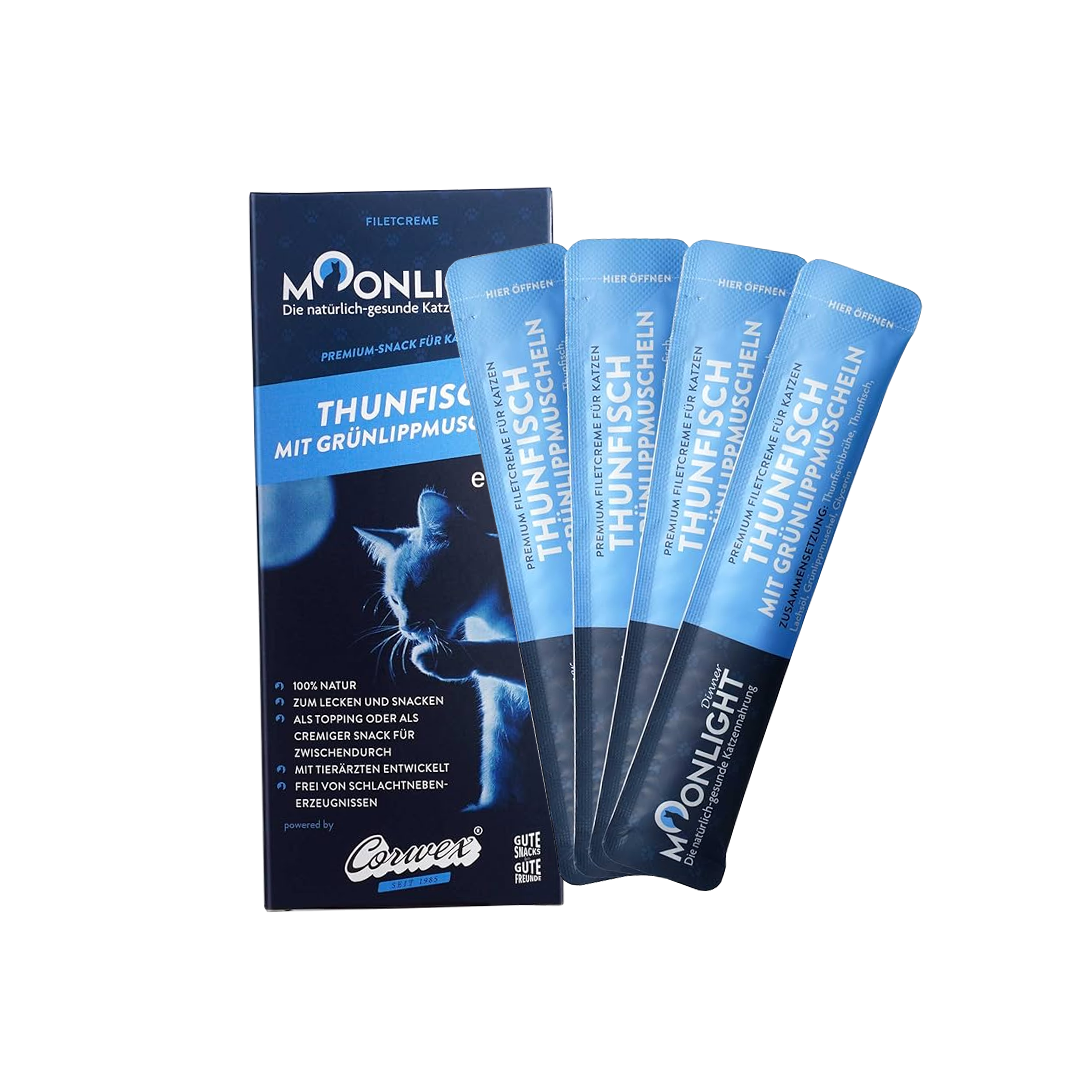 Moonlight Dinner Fillet Creamy Treat Tuna & Green Mussels 15g x 4