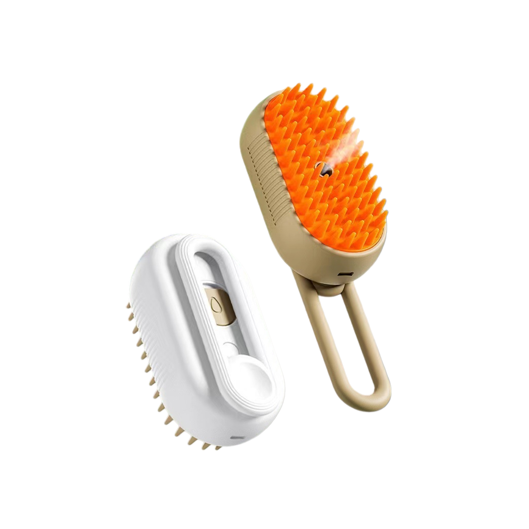 3-in-1 Electric Pet Grooming Brush Steamy Spray, Hair Removal, and Massage Brush