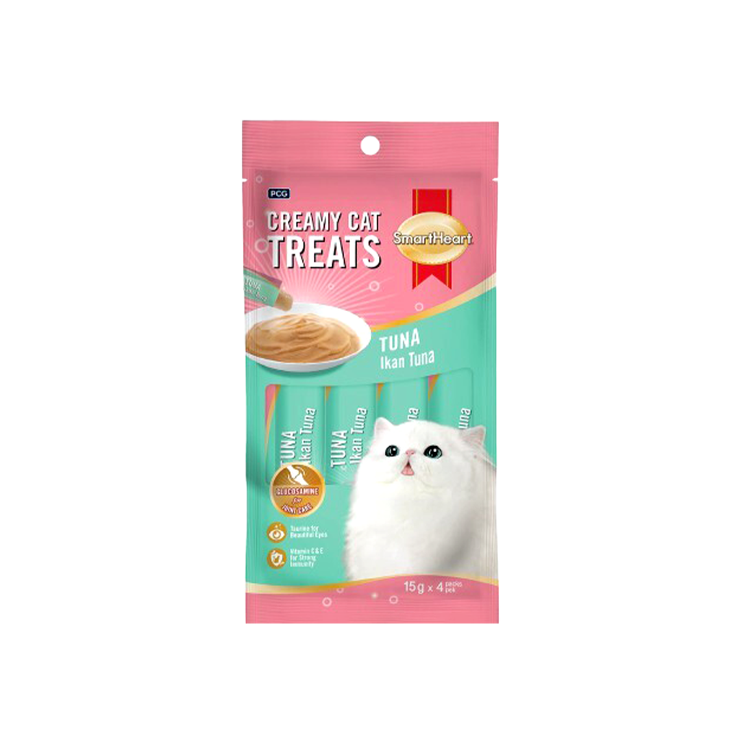 SmartHeart Creamy Treat Tuna Flavour 60gm (15gm x 4)