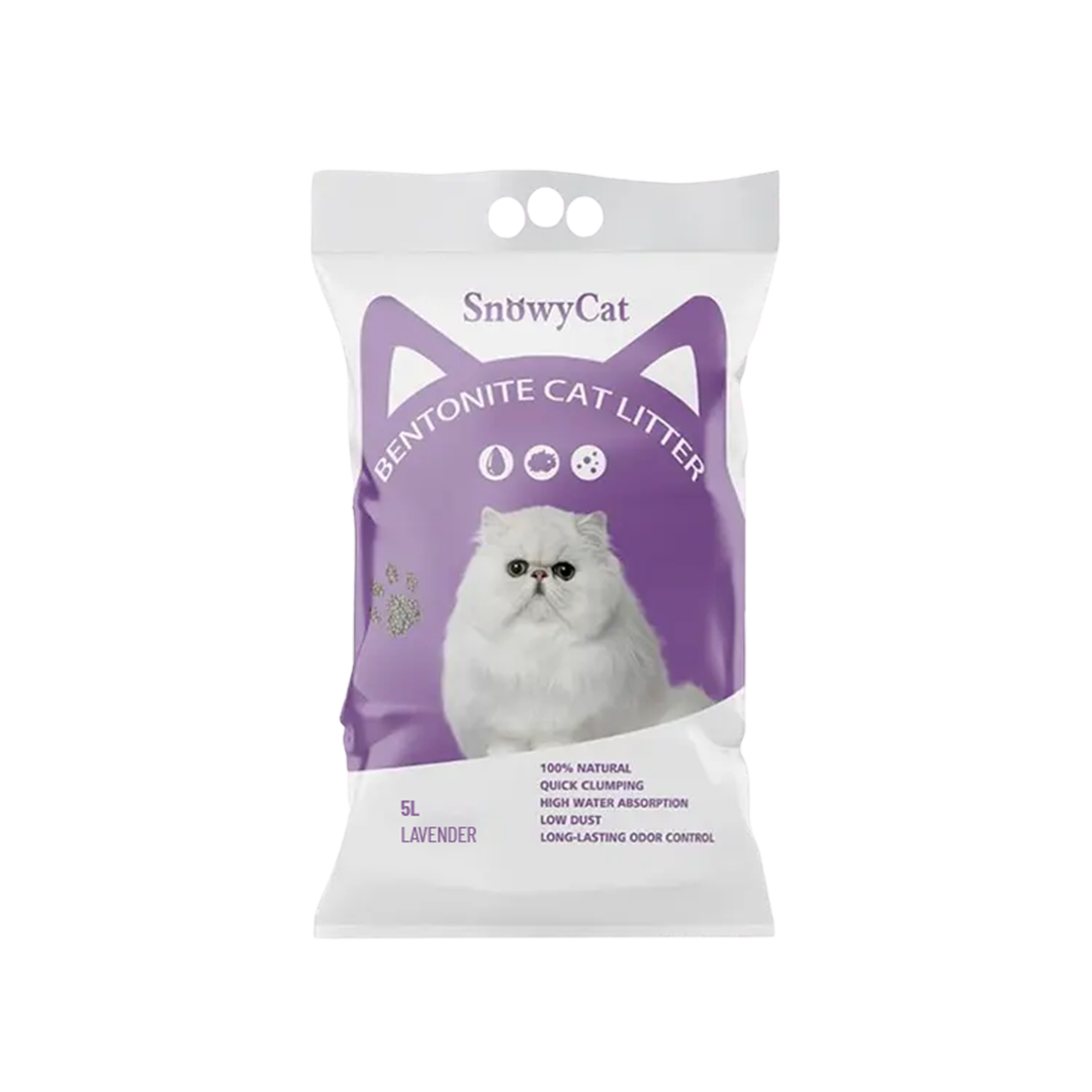 Snowycat Bentonite Cat Litter Lavender 5L