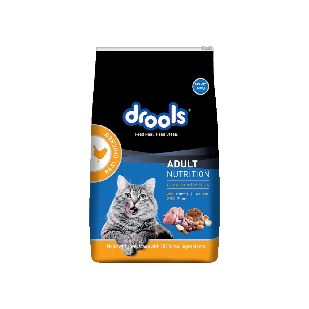 Drools Adult Cat Food Real Chicken 400gm