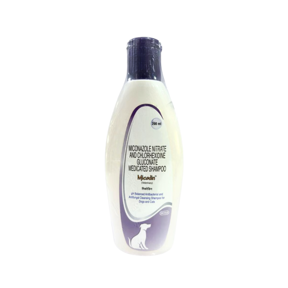 Micodin Medicated AntiFungal & Anti Bacterial Shampoo for Cats & Dogs 100ml
