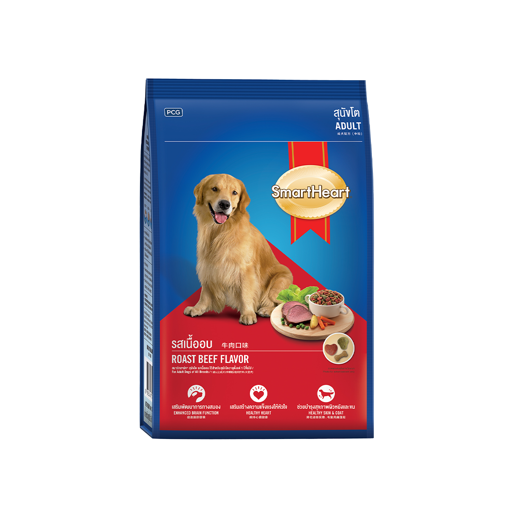 SmartHeart Adult Dog Food Roast Beef 3kg