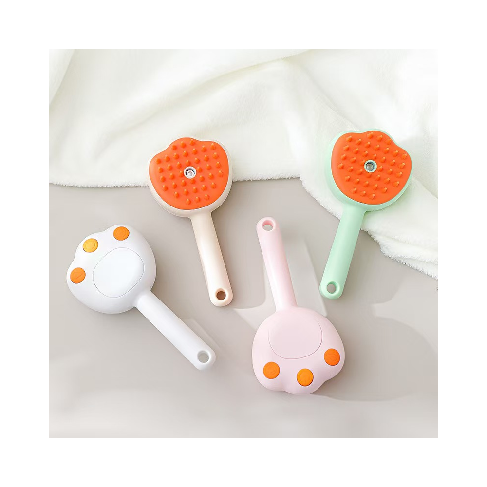3 in 1 Rechargeable Bear Claw Pet Spray Cleaning Massage Comb Grooming Brush