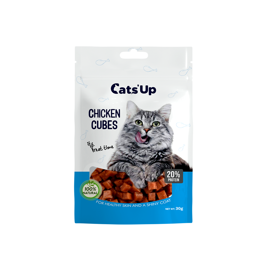 Cat’s Up Real Chicken Cubes Cat Treat 30gm