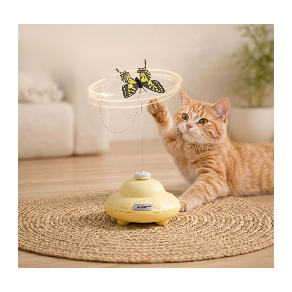 Automatic Rotating Flying Butterfly Cat Toy