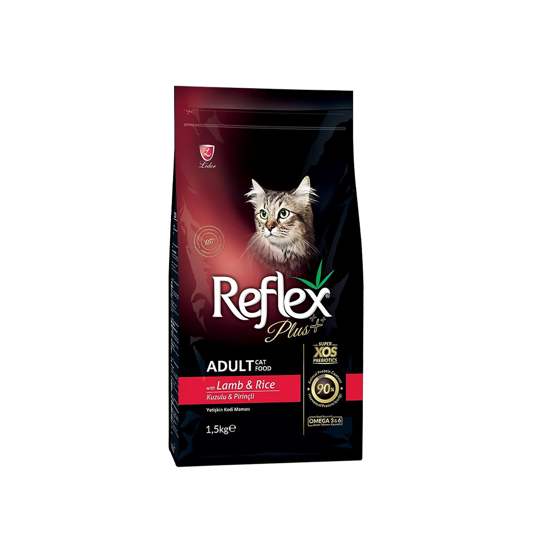 Reflex Plus Adult Cat Food Lamb & Rice 1.5kg