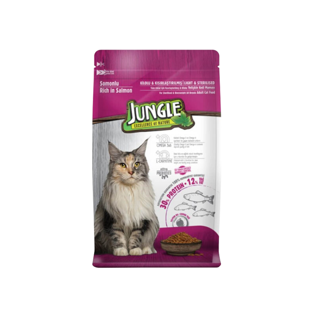 Jungle Adult Dry Cat Food Salmon 1.5kg