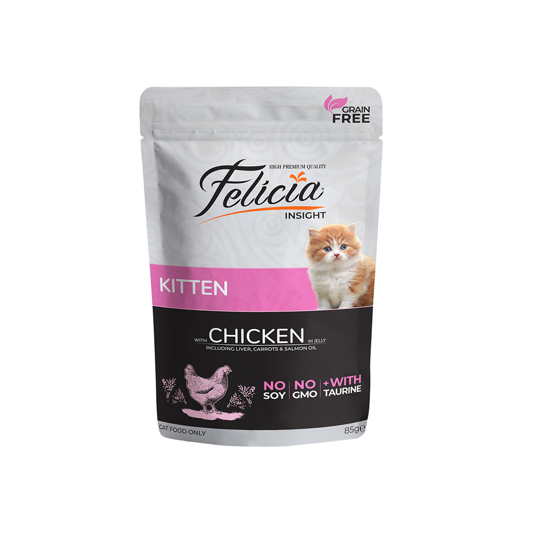 Felicia Grain Free Pouch Kitten Chicken 85g