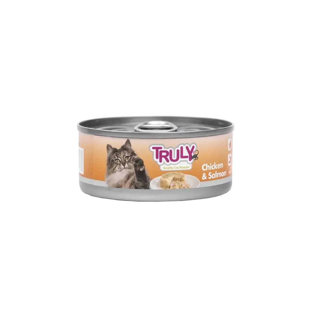 Truly Grain Free Cat Food Can Chicken & Salmon 95gm