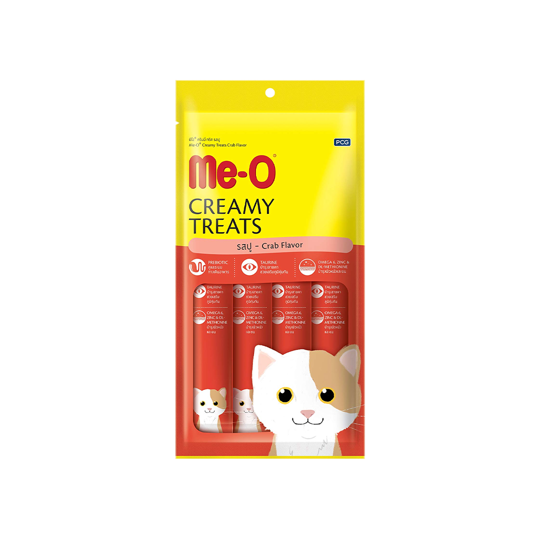 Me-O Creamy Treats Crab Flavor 15g*4