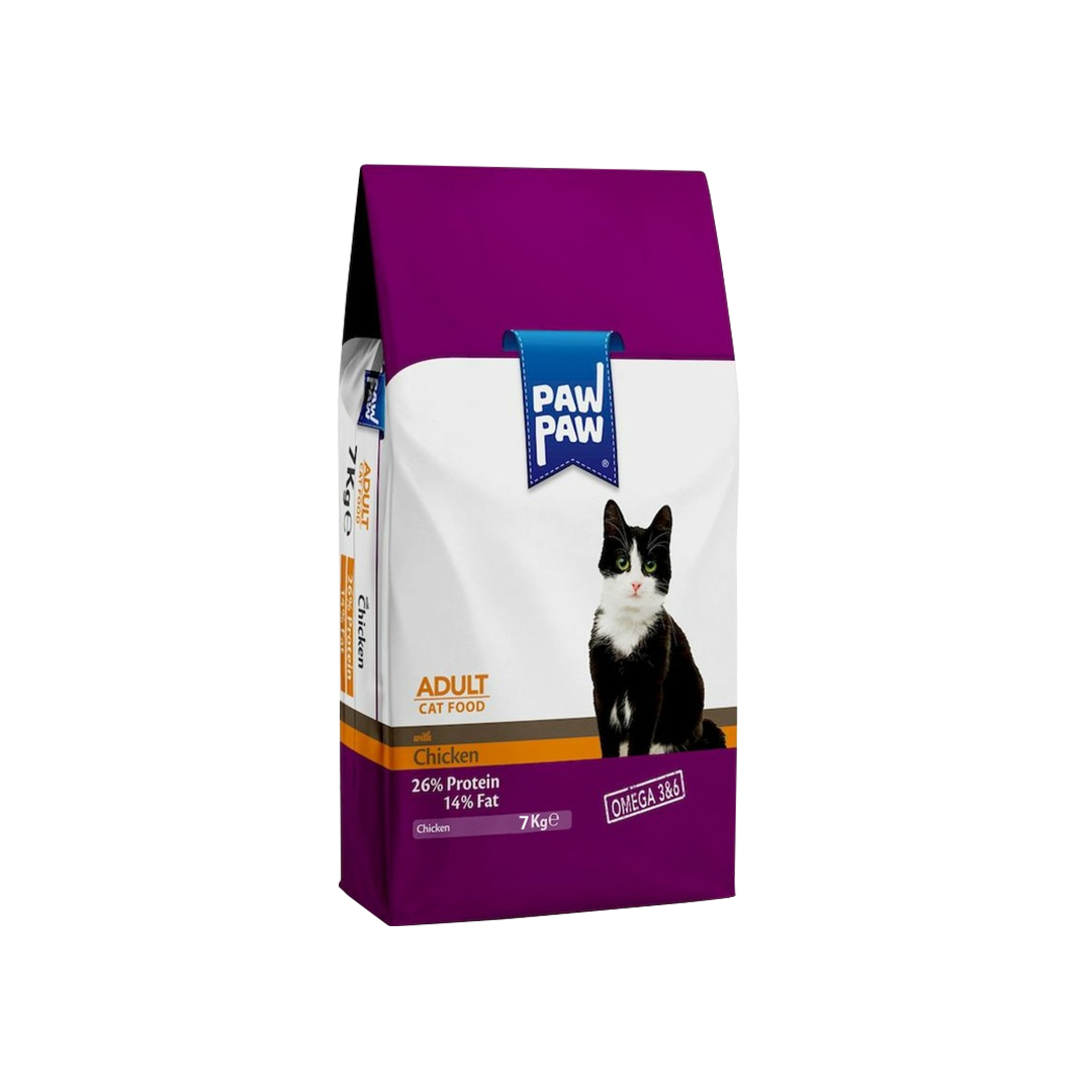 Paw Paw Adult Dry Cat Food Chicken 7kg