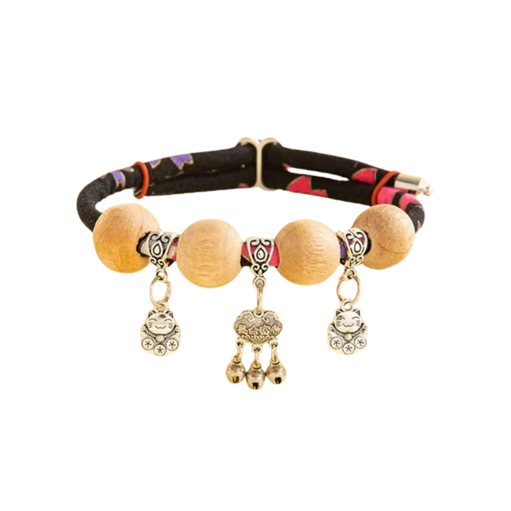 Premium European Style Printed Collar Belt with Bell