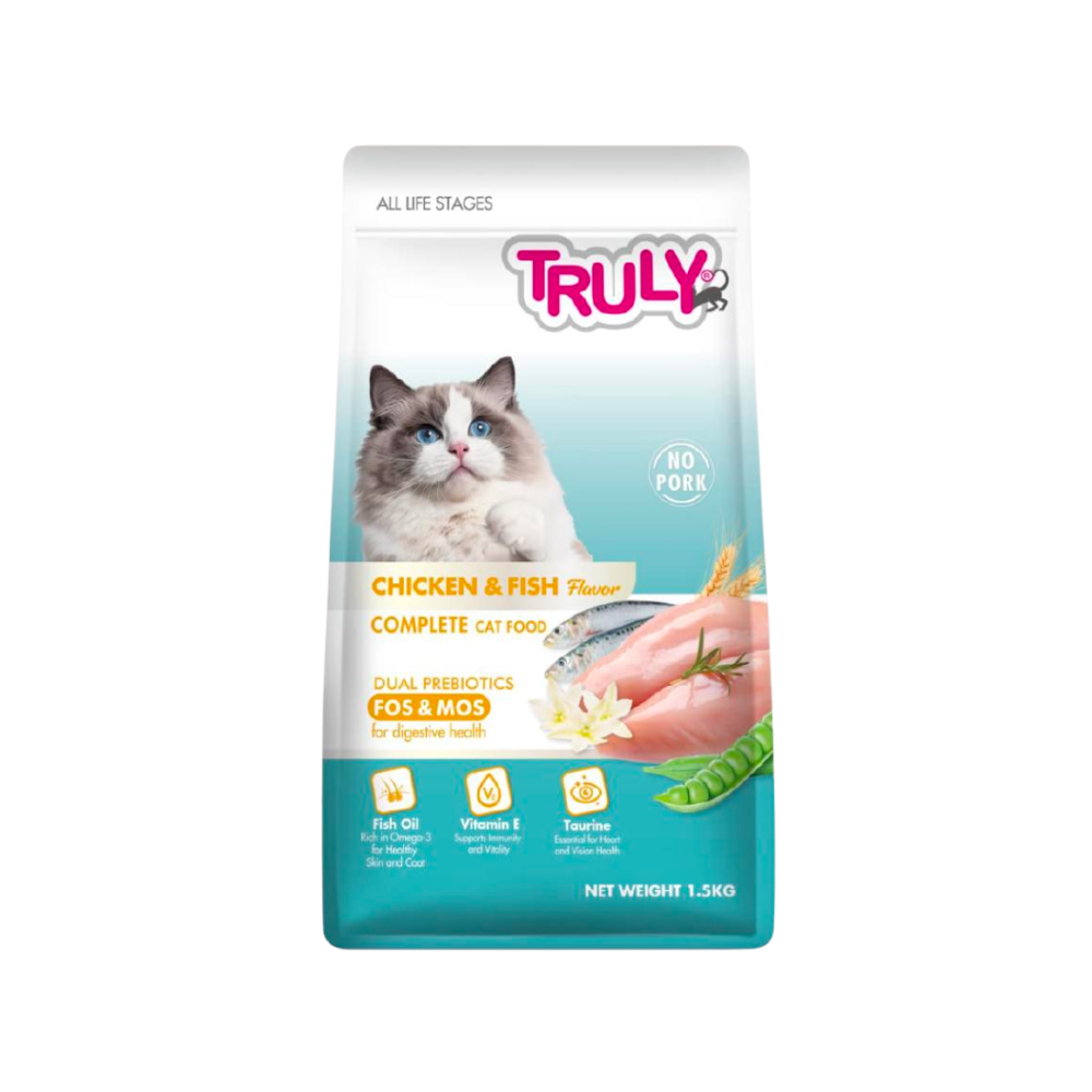 Truly All Life Stages Cat Food Chicken & Fish 1.5kg