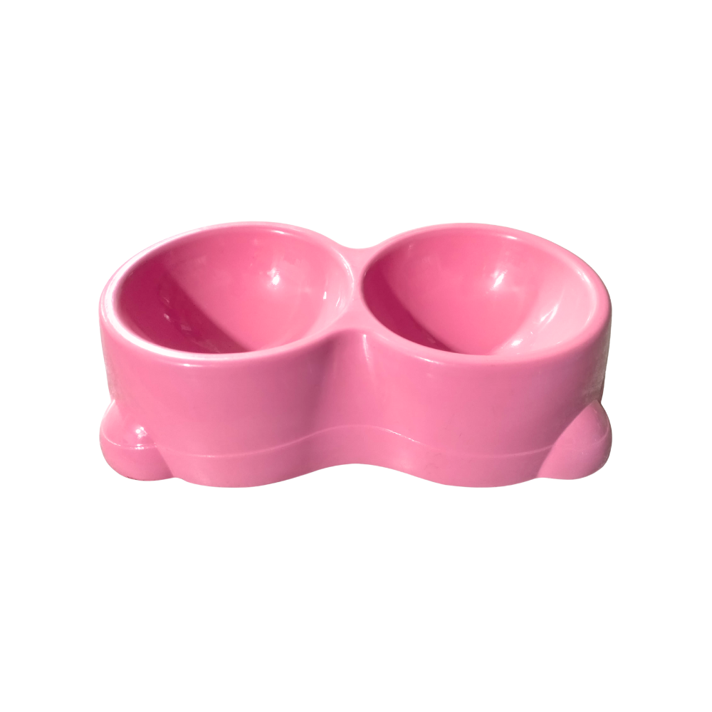 2 in 1 Plastic Pet Food Bowl