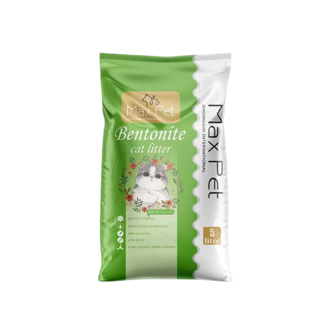 MaxPet Bentonite Cat Litter Apple Green Tea 5L
