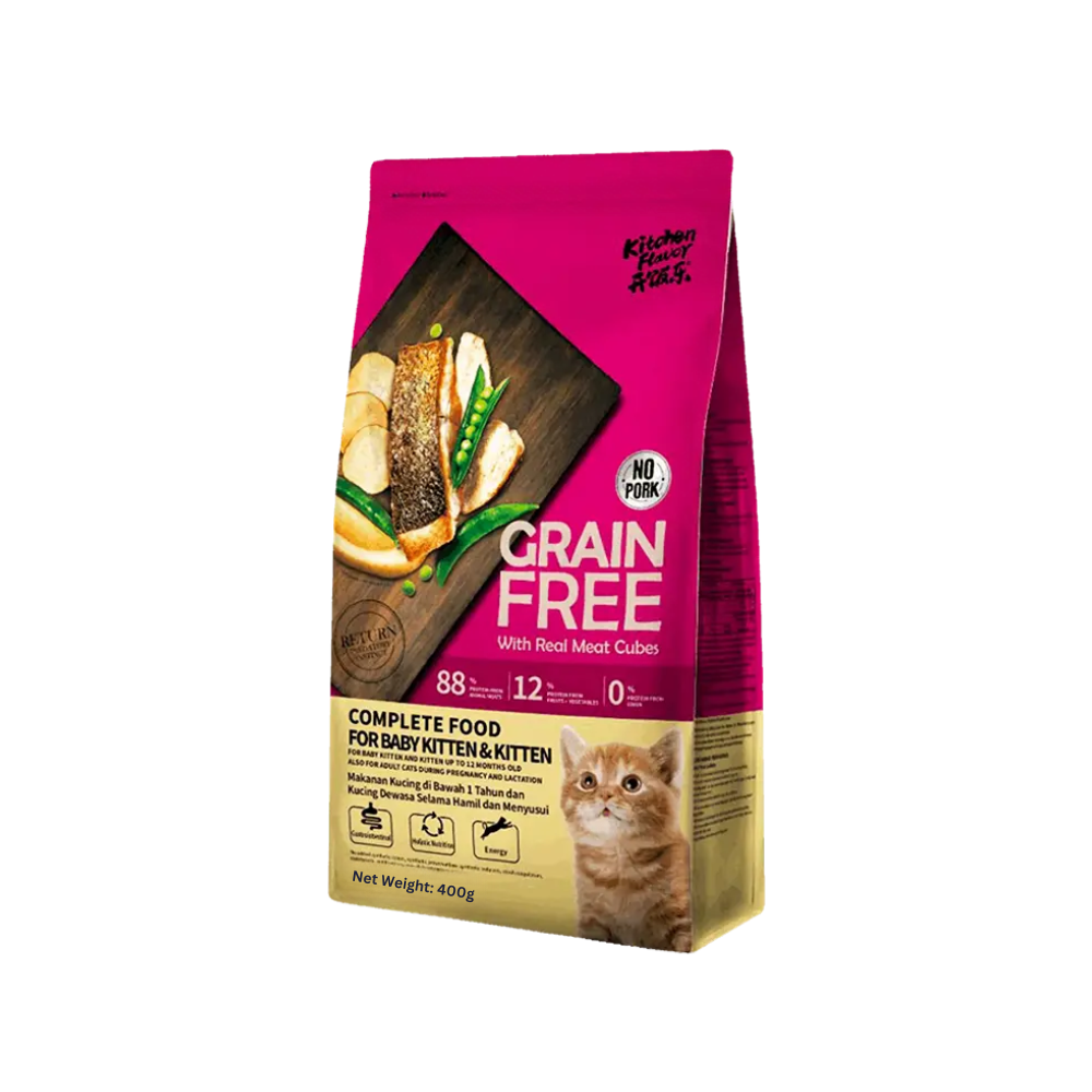 Kitchen Flavor Grain Free Complete Dry Food for Baby Kitten 400g