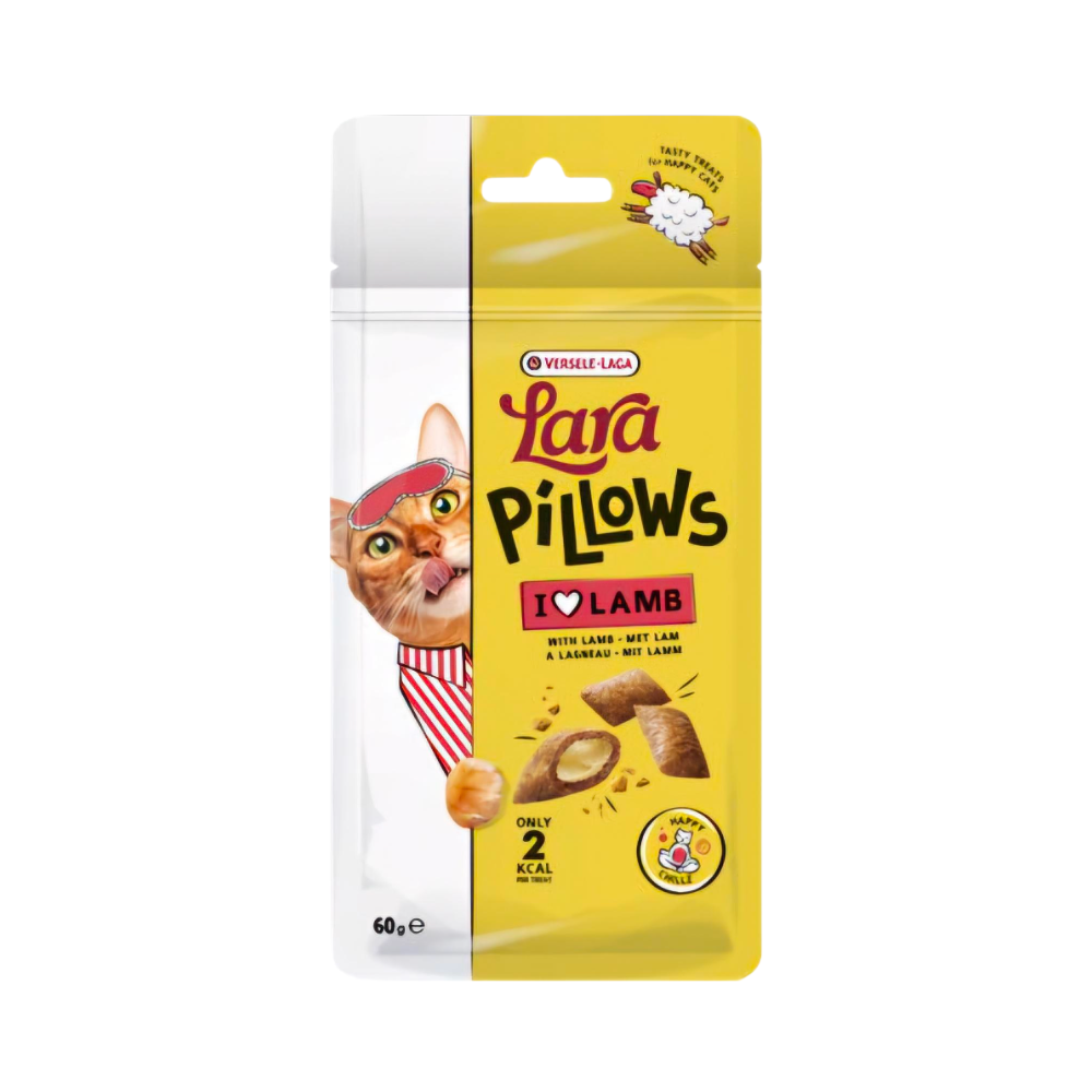 Lara Dry Cat Treat Pillows with Lamb Happy Chillz 60gm