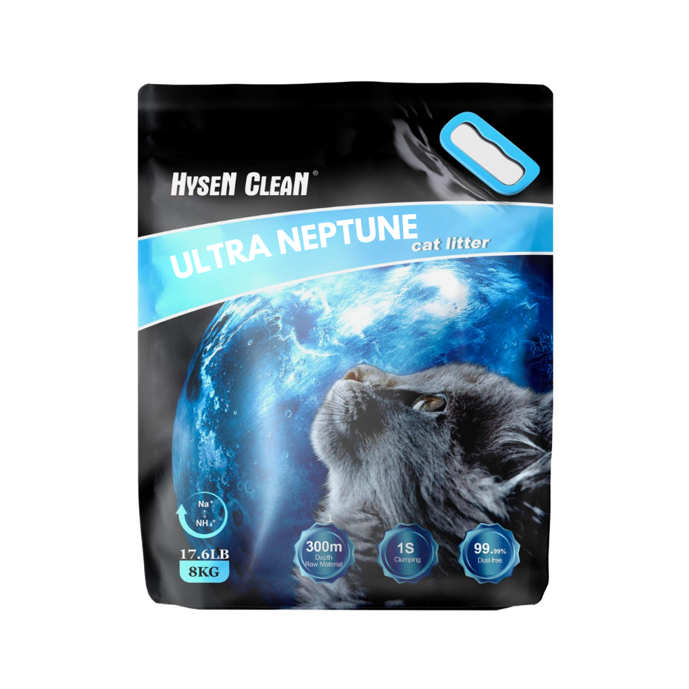 Hysen Clean Super Uranus Crushed Bentonite with Carbon Cat Litter 10L/8kg
