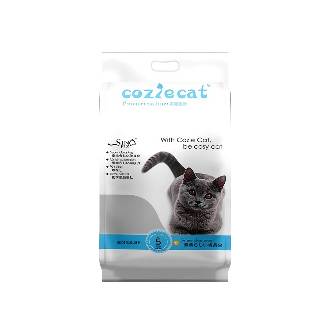 Coziecat Premium Clumping Cat Litter Unscented 5L