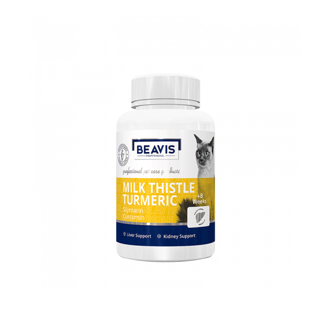 Beavis Professional Milk Thistle Tumeric Cat Tabs 100 Tabs