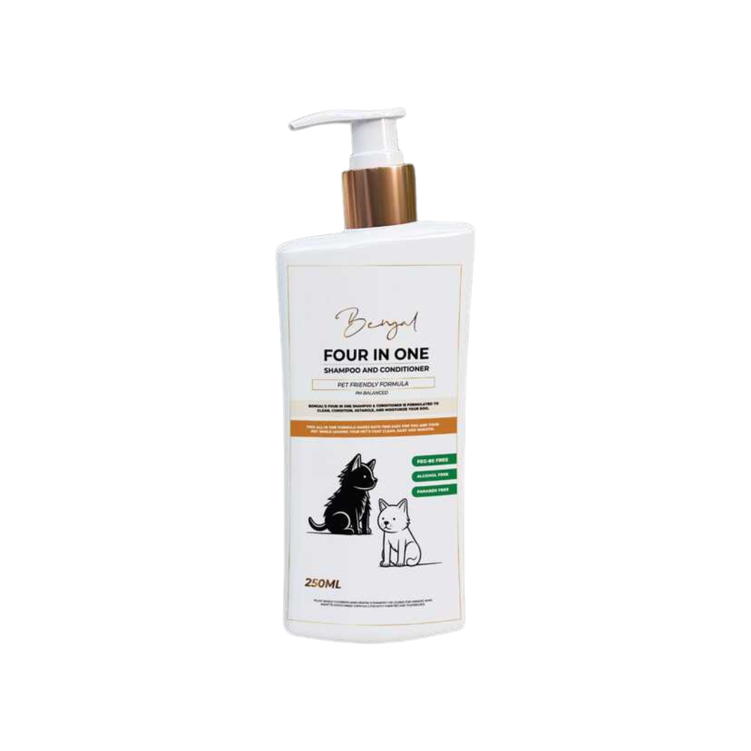 Bengal Four in One Shampoo & Conditioner Pet Friendly Formula 250ml