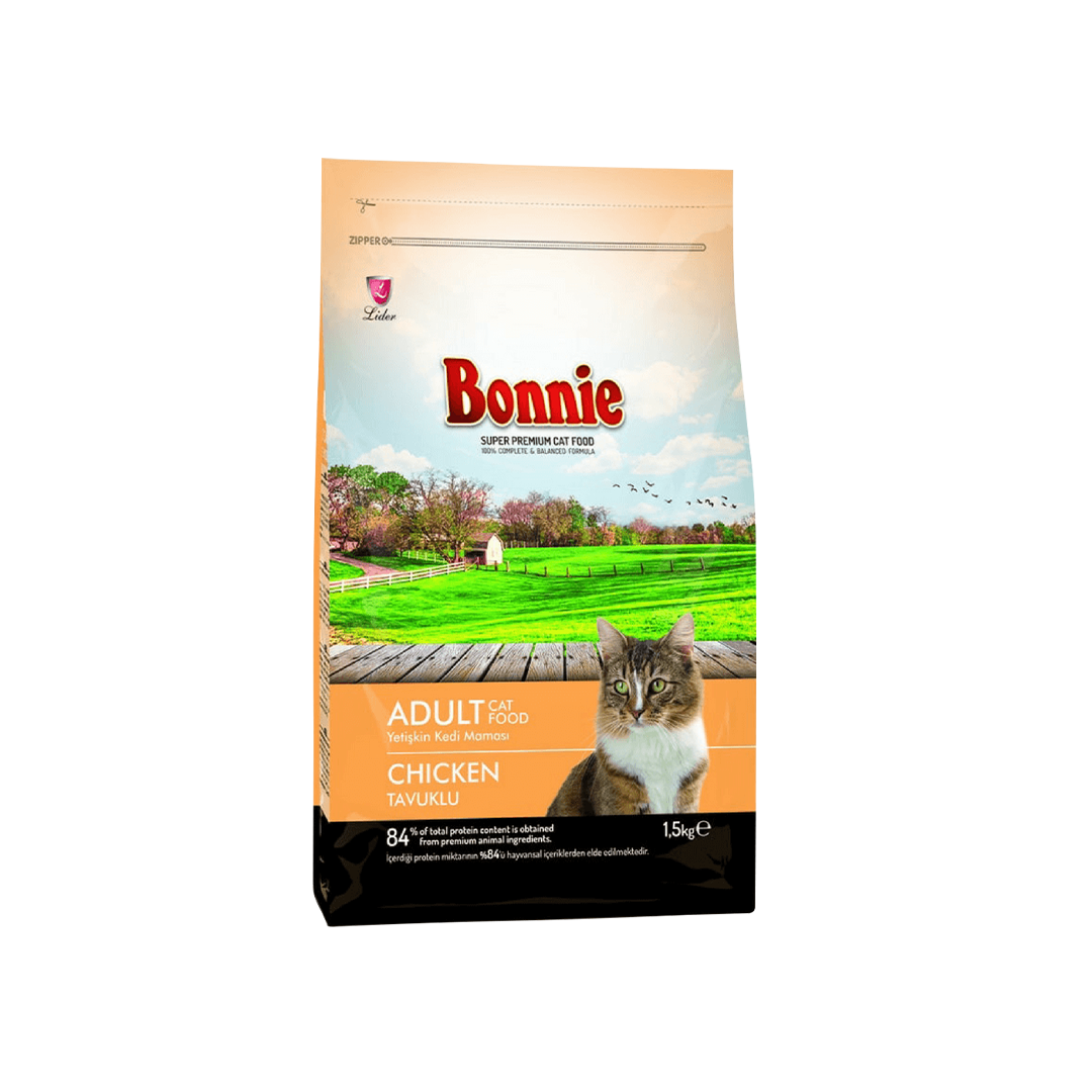 Bonnie Adult Cat Food Chicken 1.5kg