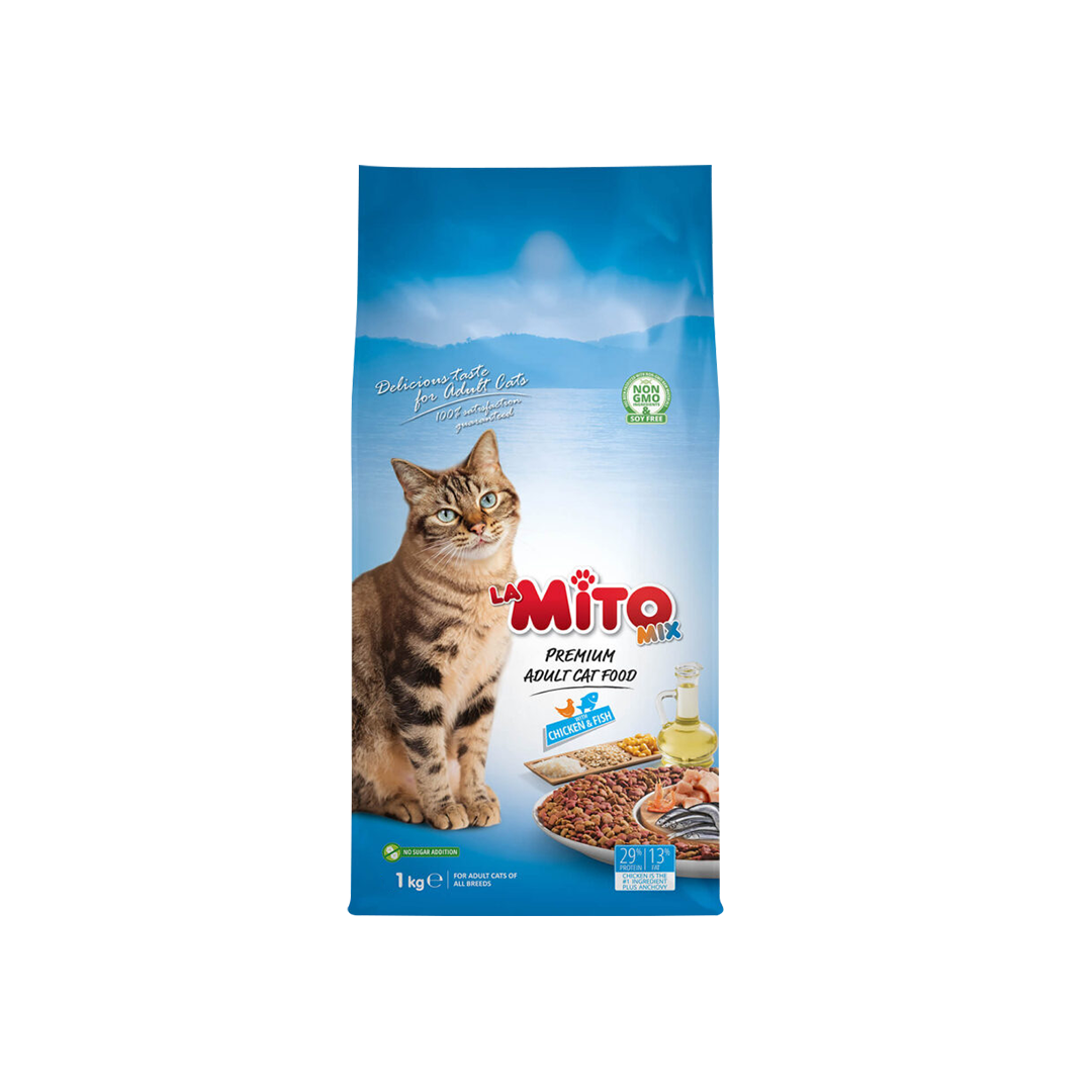 Mito Mix Premium Adult Cat Food Chicken & Fish 1kg