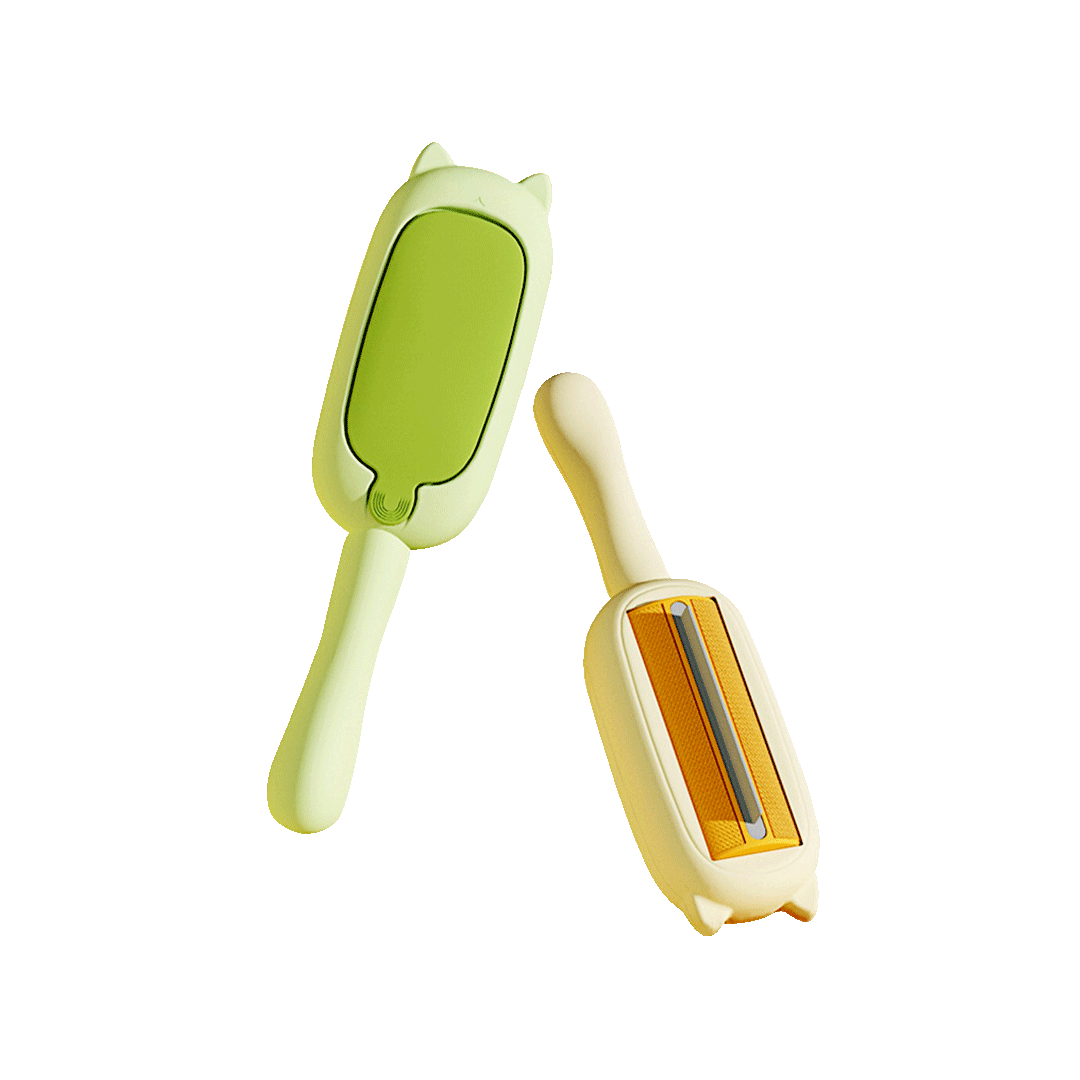 Two Way Push Pull Design Reusable Pet Fur Remover Brush
