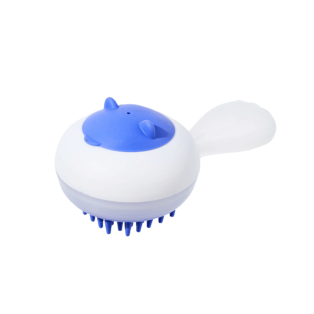 Comfortable Handling Cat Bathing Brush Shampoo Dispenser