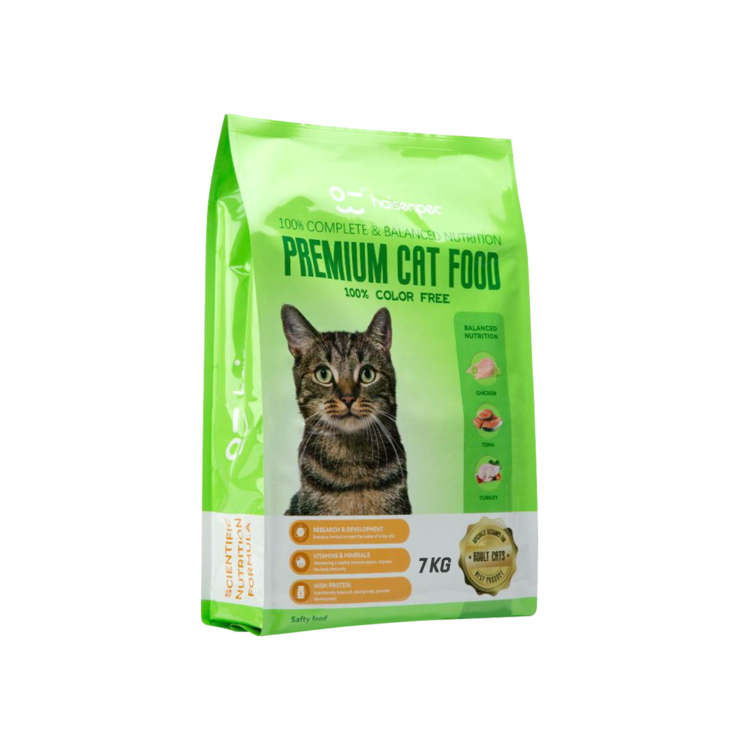 Haisenpet Premium Adult Cat Food Chicken, Tuna & Turkey 7kg
