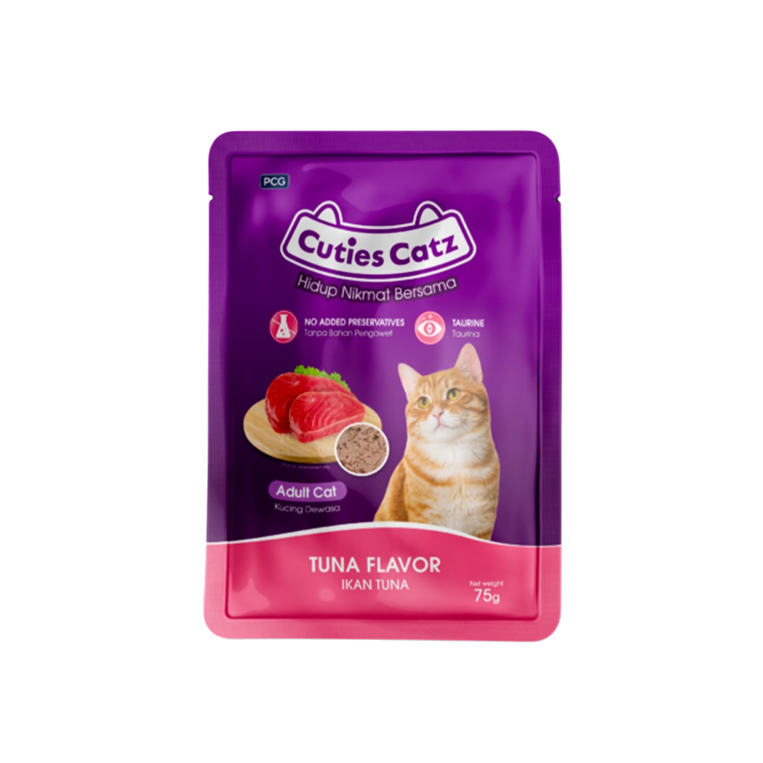 Cuties Catz Adult Cat Pouch Tuna 75g