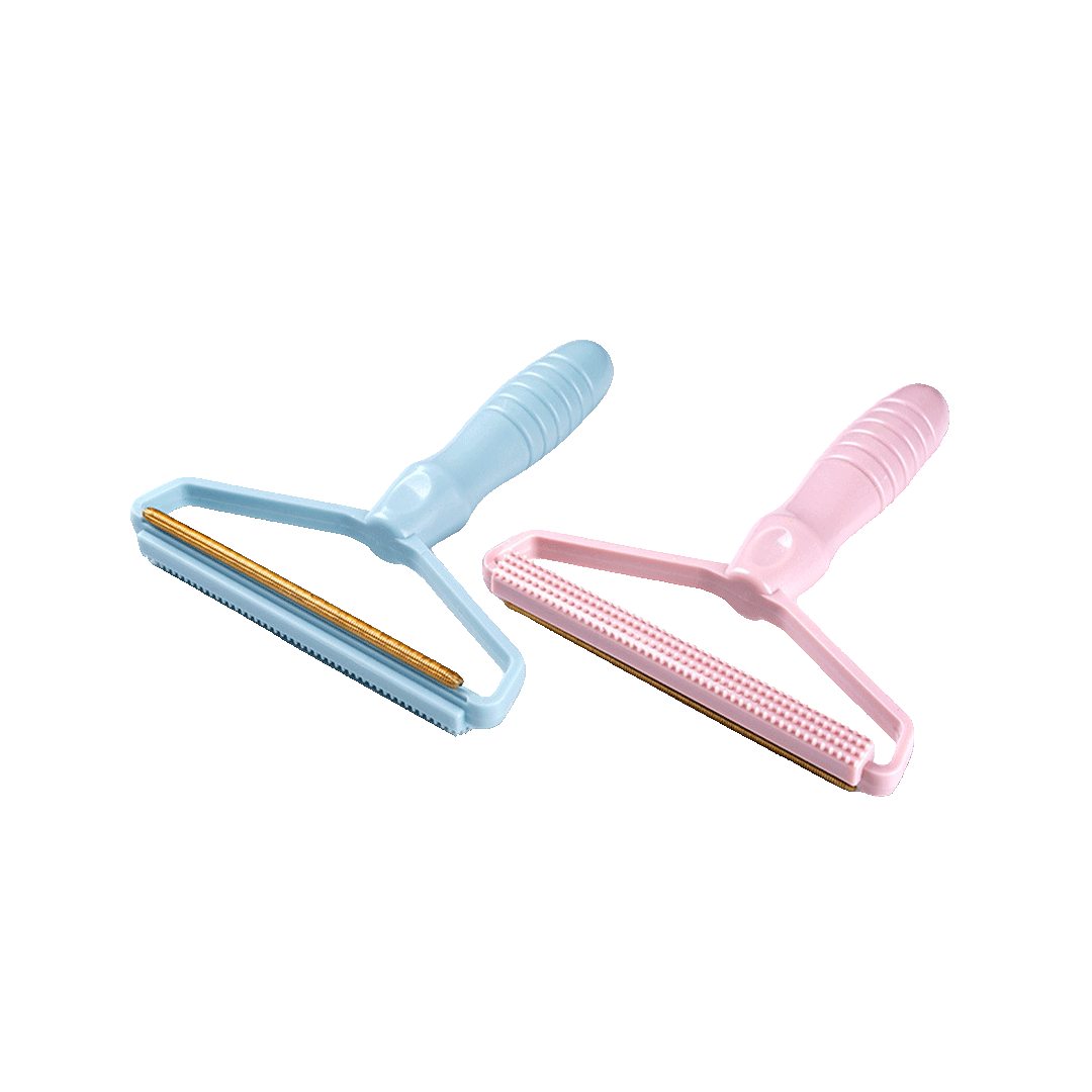 Portable Plastic Double-sided Fur Remover Travel Brush