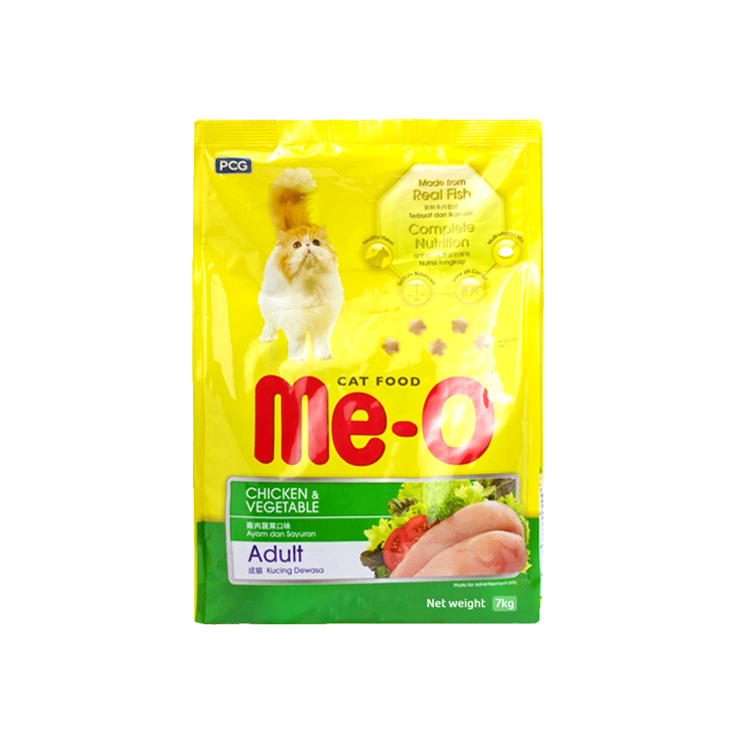 Me-O Adult Cat Food Chicken & Vegetable 7kg