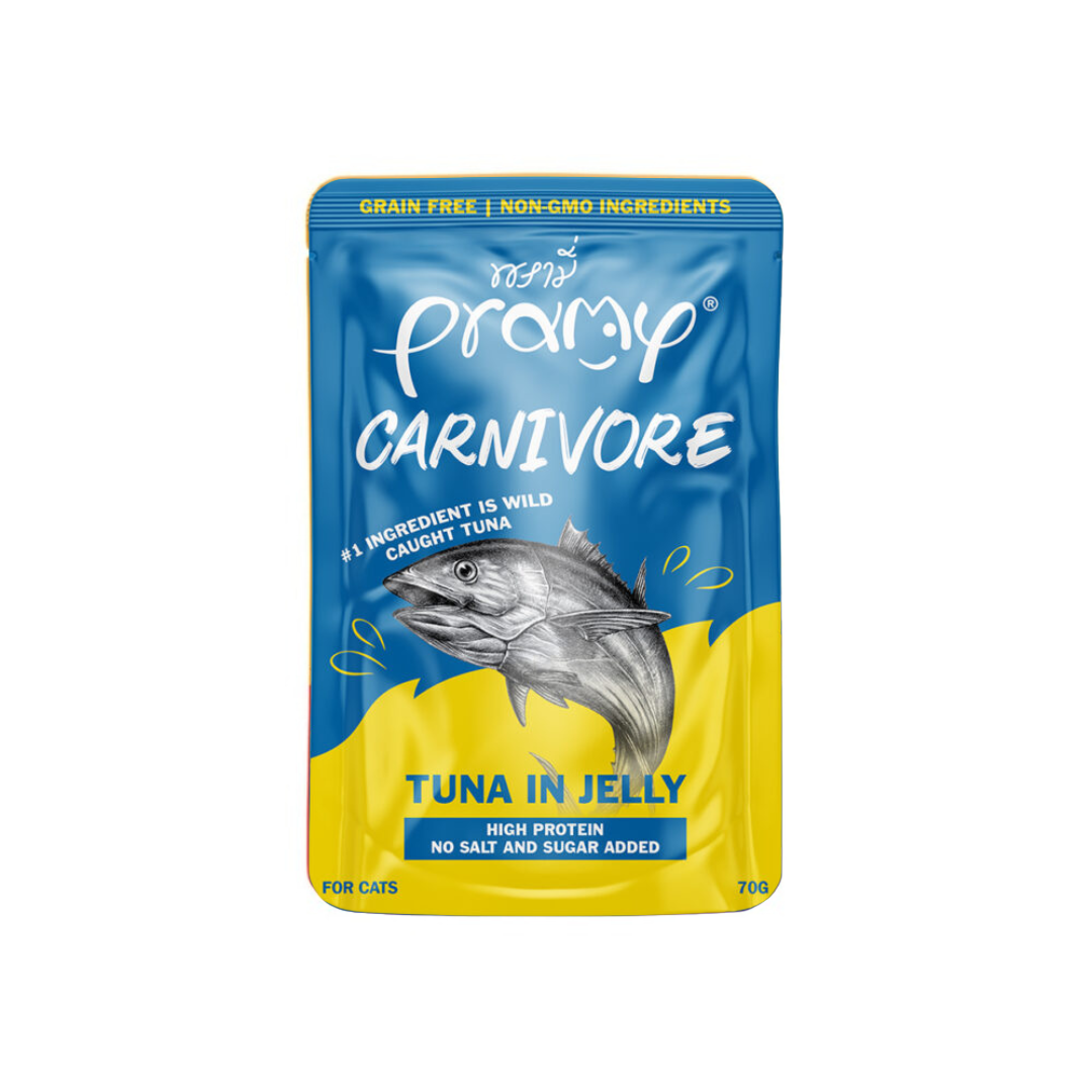 Pramy Carnivore Pouch Tuna in Jelly for All Cats 70g