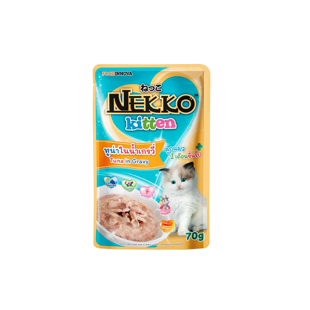 Nekko Kitten Pouch Tuna in Gravy 70g