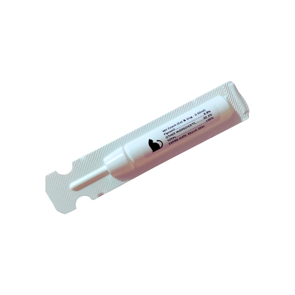 Vet Coach Fipronil Tick & Flea Spot On for Cat & Dog 0.50ml