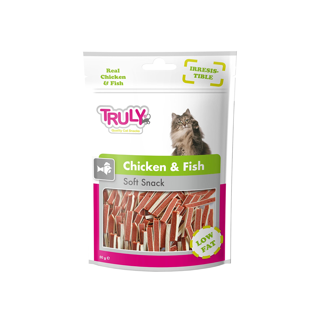 Truly Chicken & Fish Soft Snack Cat Treat 50gm