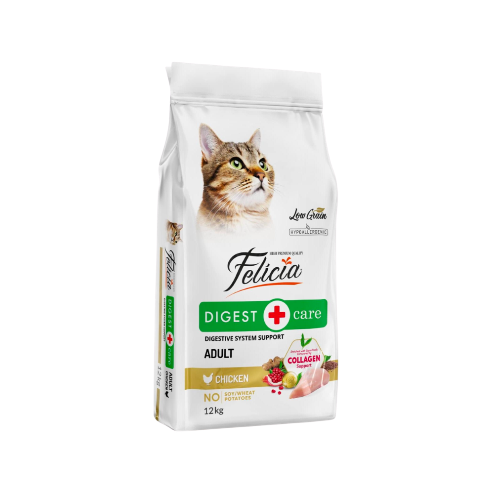 Felicia Low Grain Hypoallergenic Collagen Support Digest Care Adult Chicken 12kg