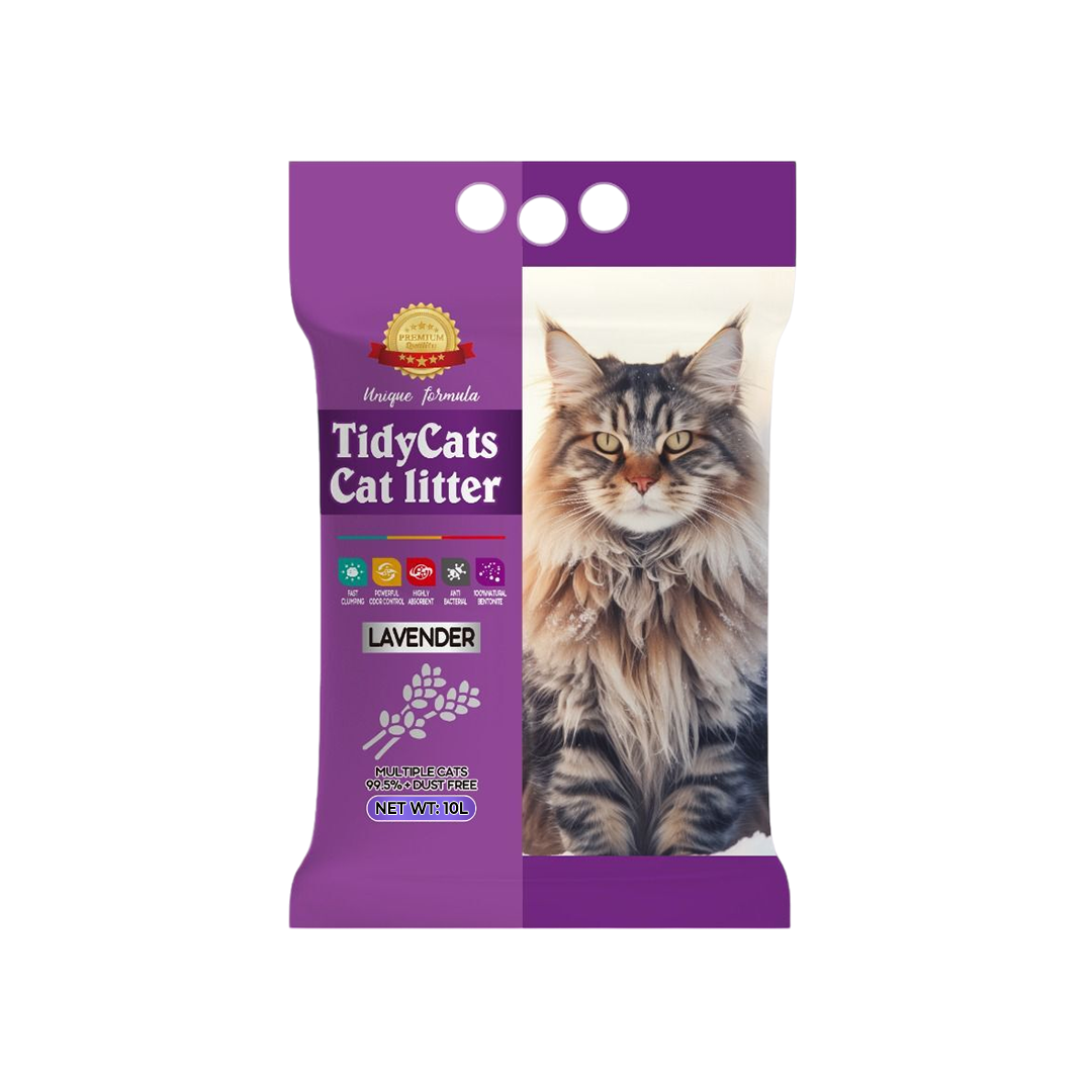 TidyCats Bentonite Cat Litter Lavender 10L