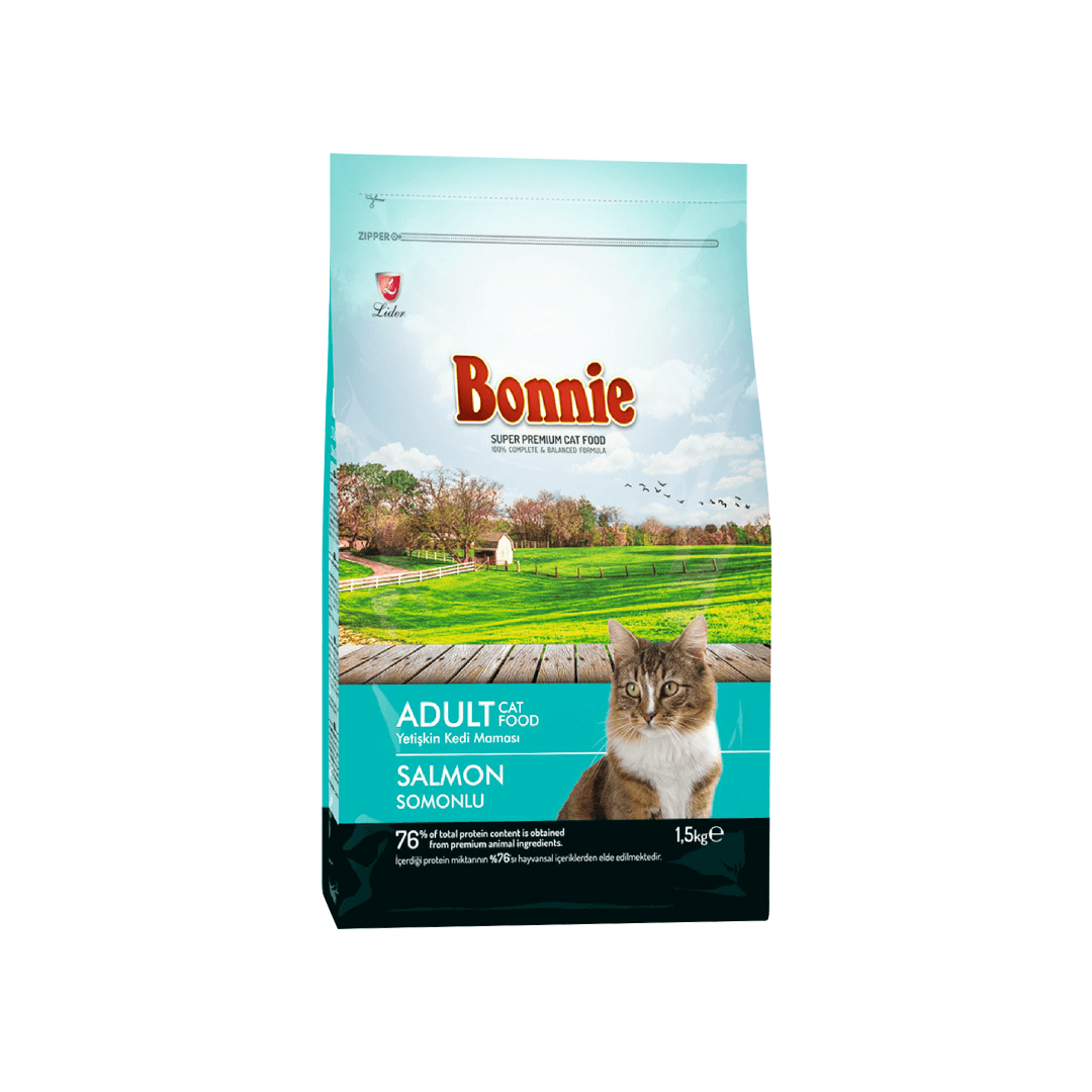 Bonnie Adult Cat Food Salmon 1.5kg