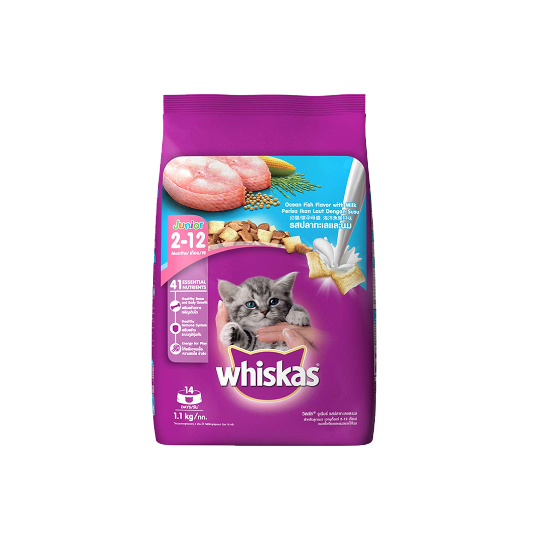 Whiskas Junior Ocean Fish & Milk 1.1kg