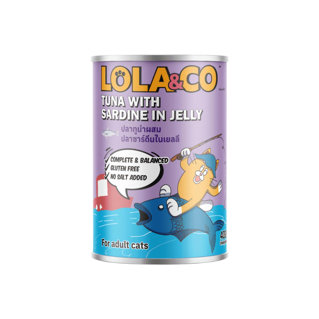 Lola & Co Cat Canned Food Tuna with Sardine in Jelly 400g