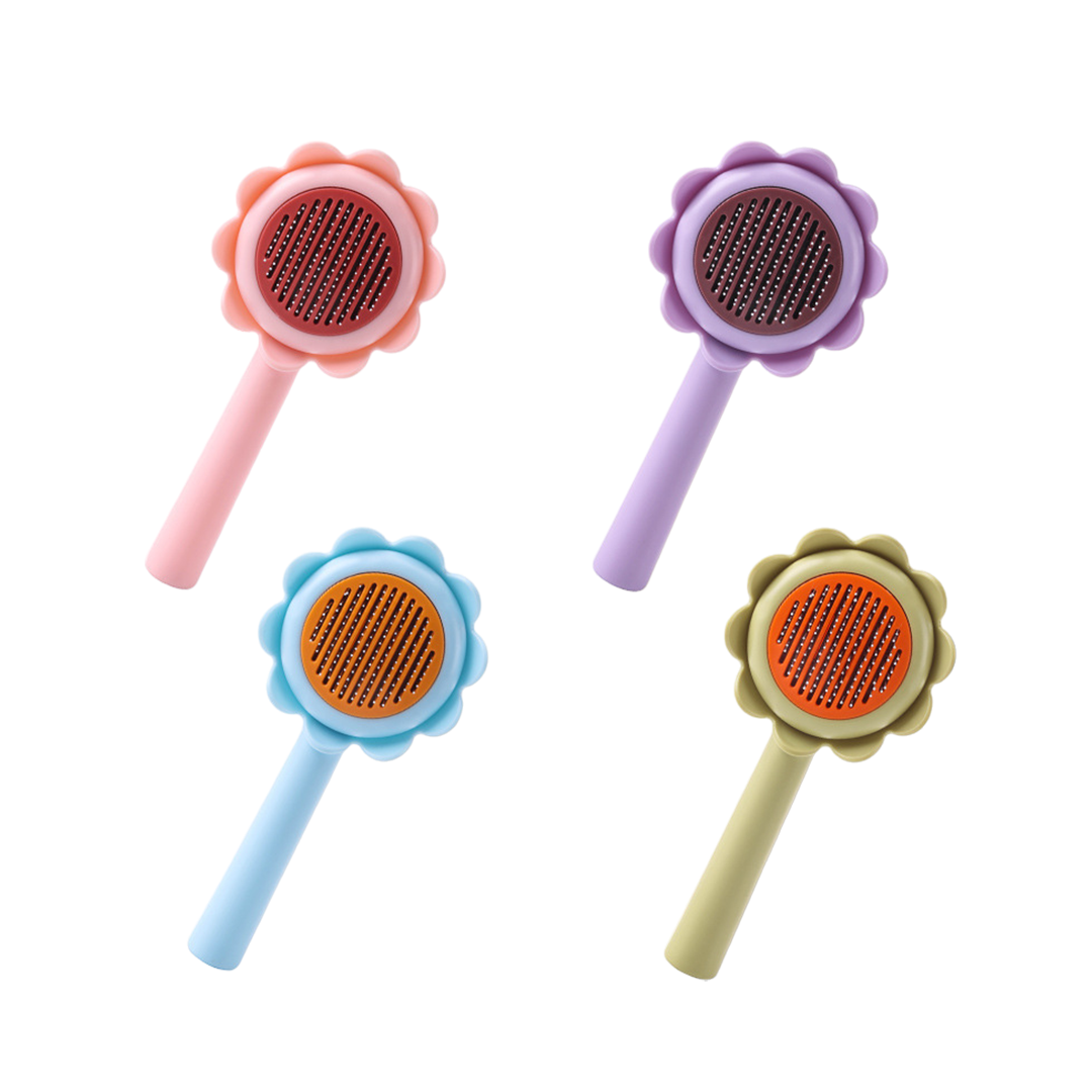 Grooming Brush Sunflower Design