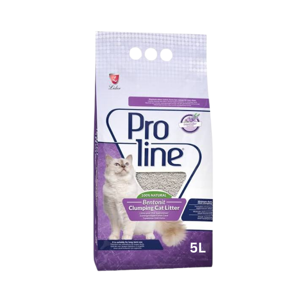 Proline Bentonite Cat Litter Lavender Scented 5L