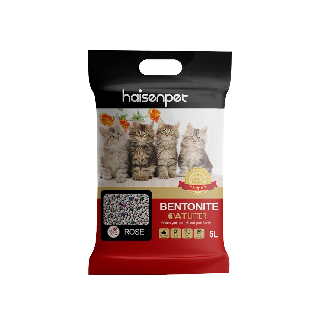 Haisenpet Bentonite Cat Litter Rose 5L