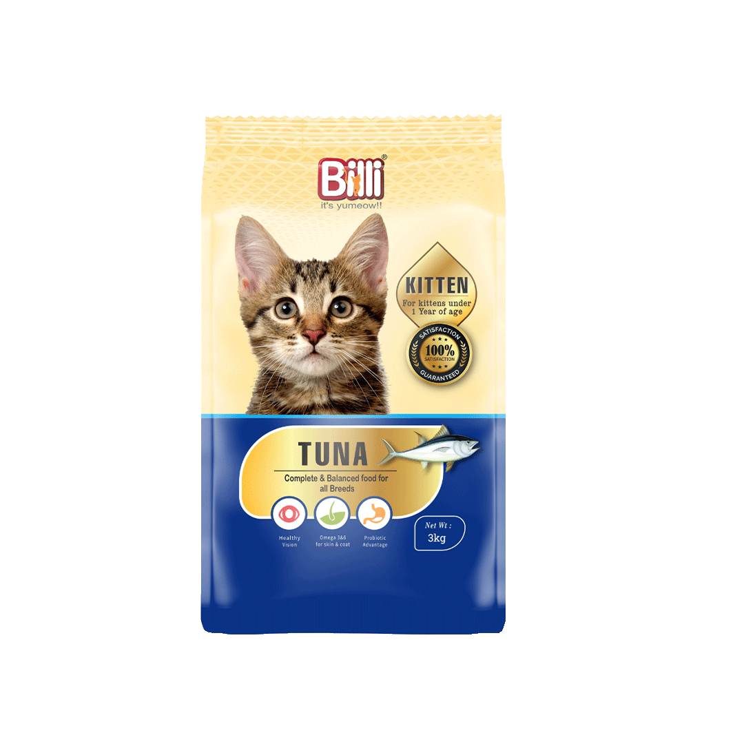 Billi Kitten Dry Cat Food Real Tuna 3kg